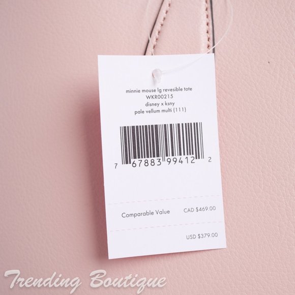 NWT Disney x Kate Spade Minnie Mouse Tote & Wallet - Picture 8 of 16